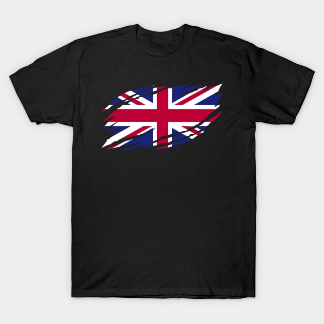 united kingdom flag T-Shirt by s4rt4